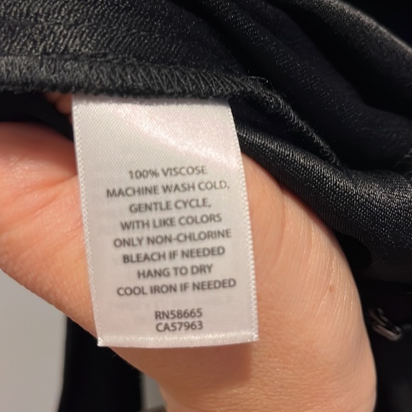 NWT Halogen sleeveless wrap black open back jumpsuit - Picture 5 of 6